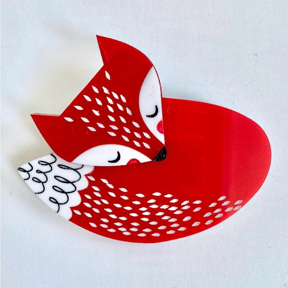 RARE Felicity Fox Daisy Jean Florals Brooch